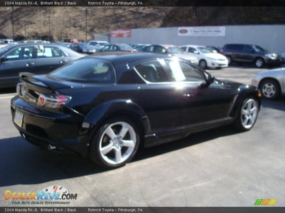 2004 Mazda RX-8 Brilliant Black / Black Photo #5