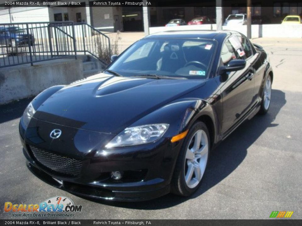 2004 Mazda RX-8 Brilliant Black / Black Photo #8