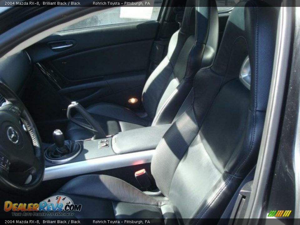 2004 Mazda RX-8 Brilliant Black / Black Photo #10