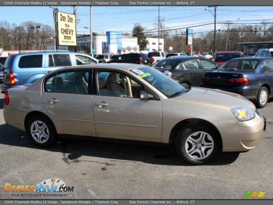 2006 Chevrolet Malibu LS Sedan Sandstone Metallic / Titanium Gray Photo #4