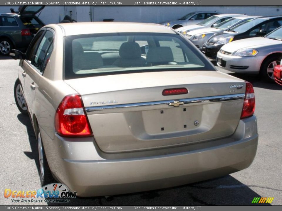 2006 Chevrolet Malibu LS Sedan Sandstone Metallic / Titanium Gray Photo #6
