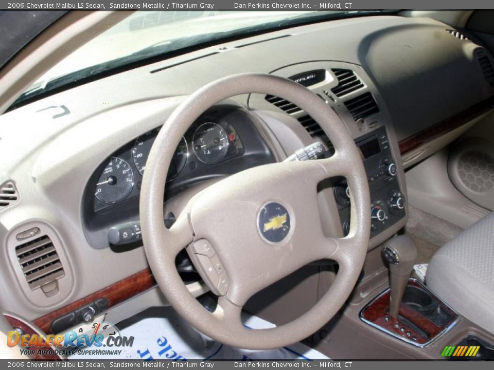 2006 Chevrolet Malibu LS Sedan Sandstone Metallic / Titanium Gray Photo #8