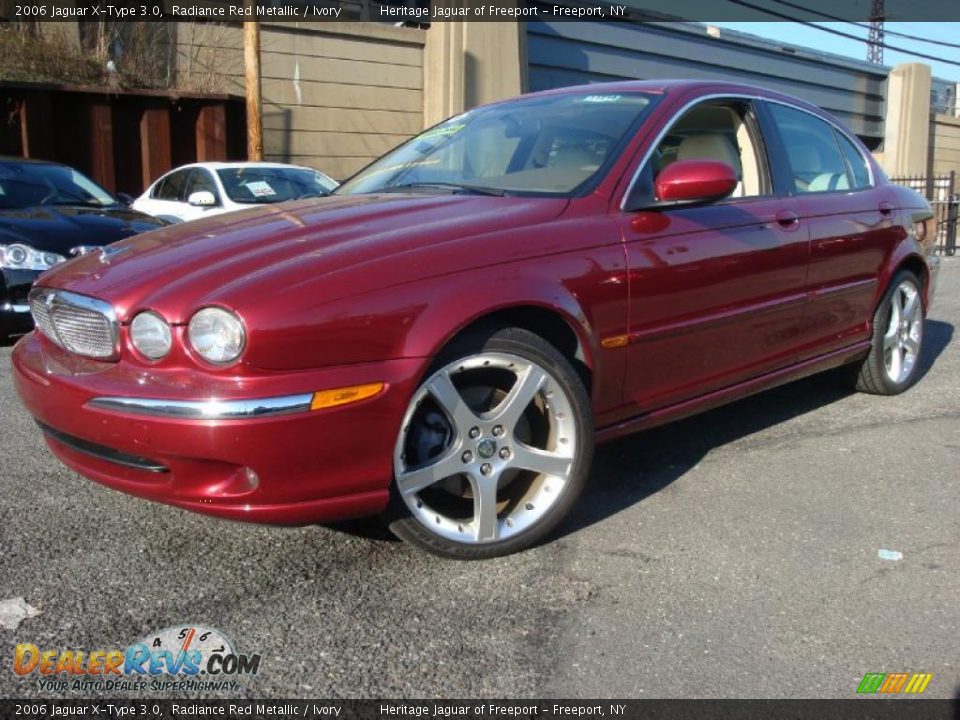 2006 Jaguar X-Type 3.0 Radiance Red Metallic / Ivory Photo #1