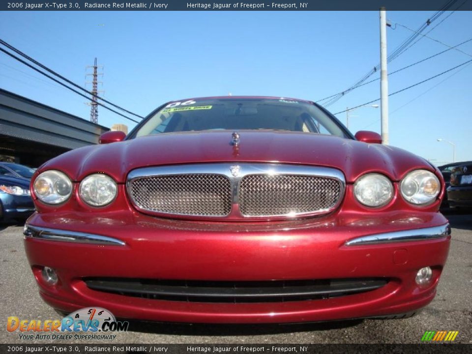 2006 Jaguar X-Type 3.0 Radiance Red Metallic / Ivory Photo #2