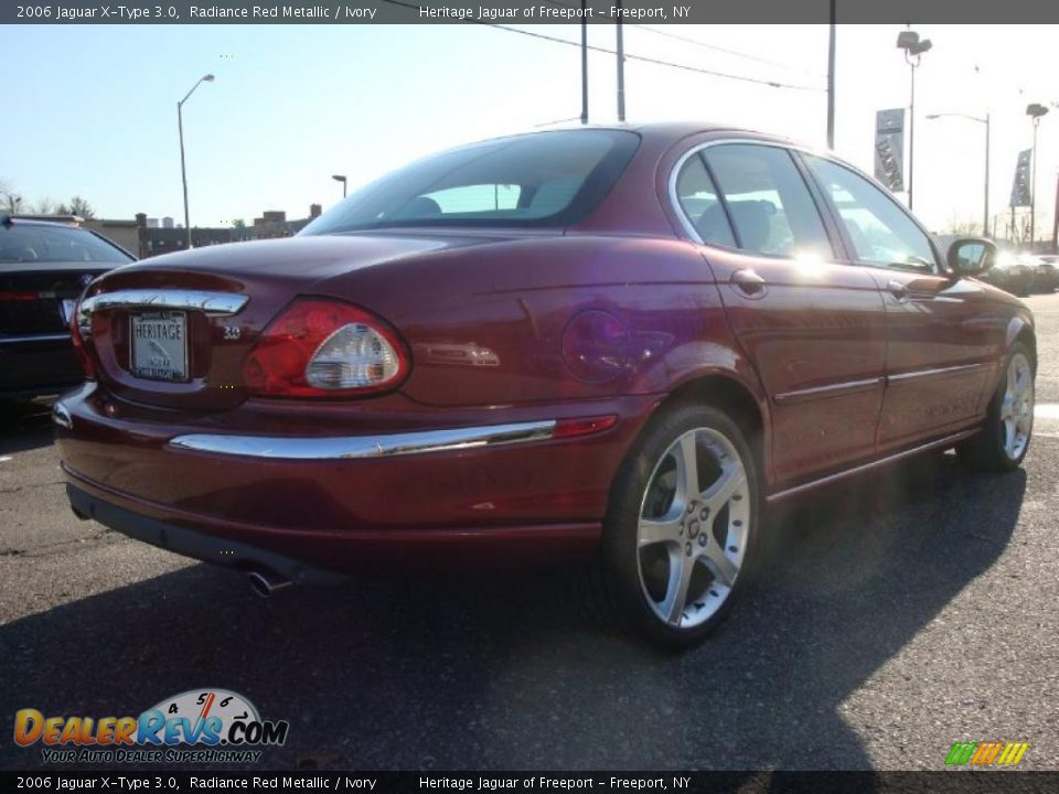 2006 Jaguar X-Type 3.0 Radiance Red Metallic / Ivory Photo #6
