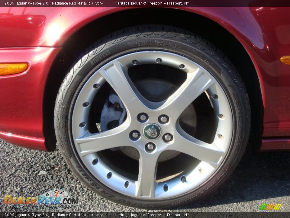 2006 Jaguar X-Type 3.0 Radiance Red Metallic / Ivory Photo #9