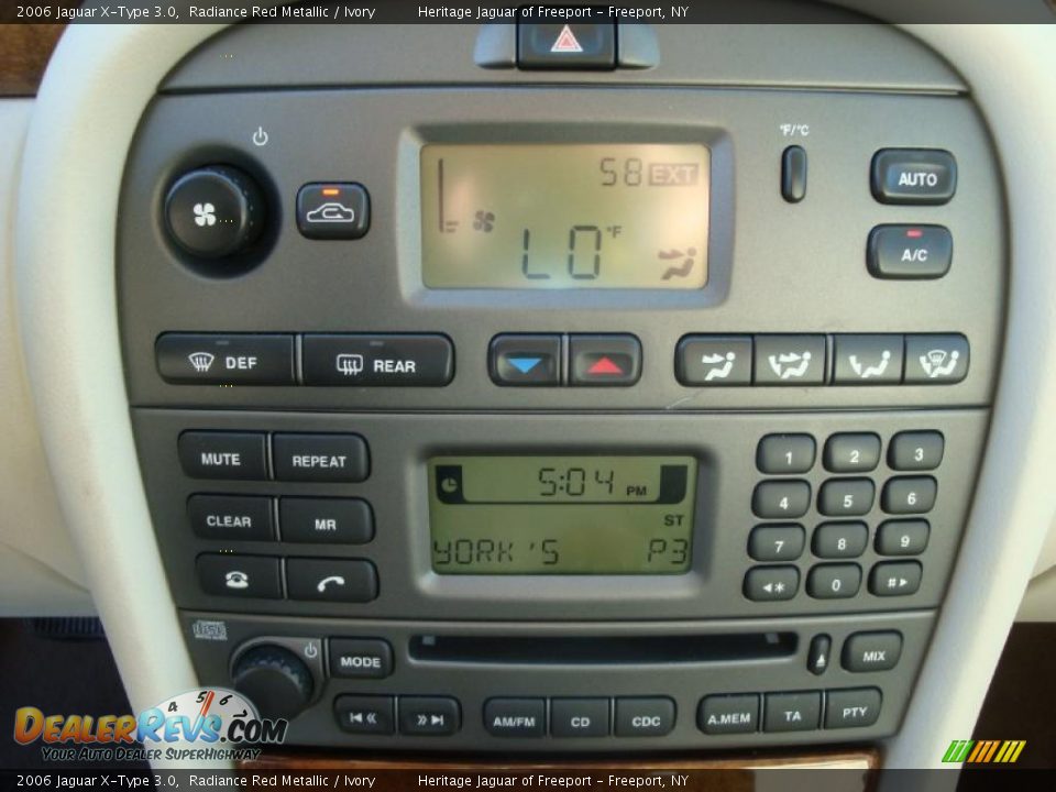 2006 Jaguar X-Type 3.0 Radiance Red Metallic / Ivory Photo #27