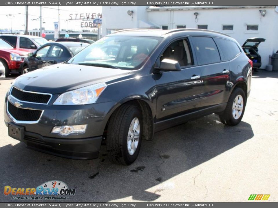 2009 Chevrolet Traverse LS AWD Cyber Gray Metallic / Dark Gray/Light Gray Photo #1