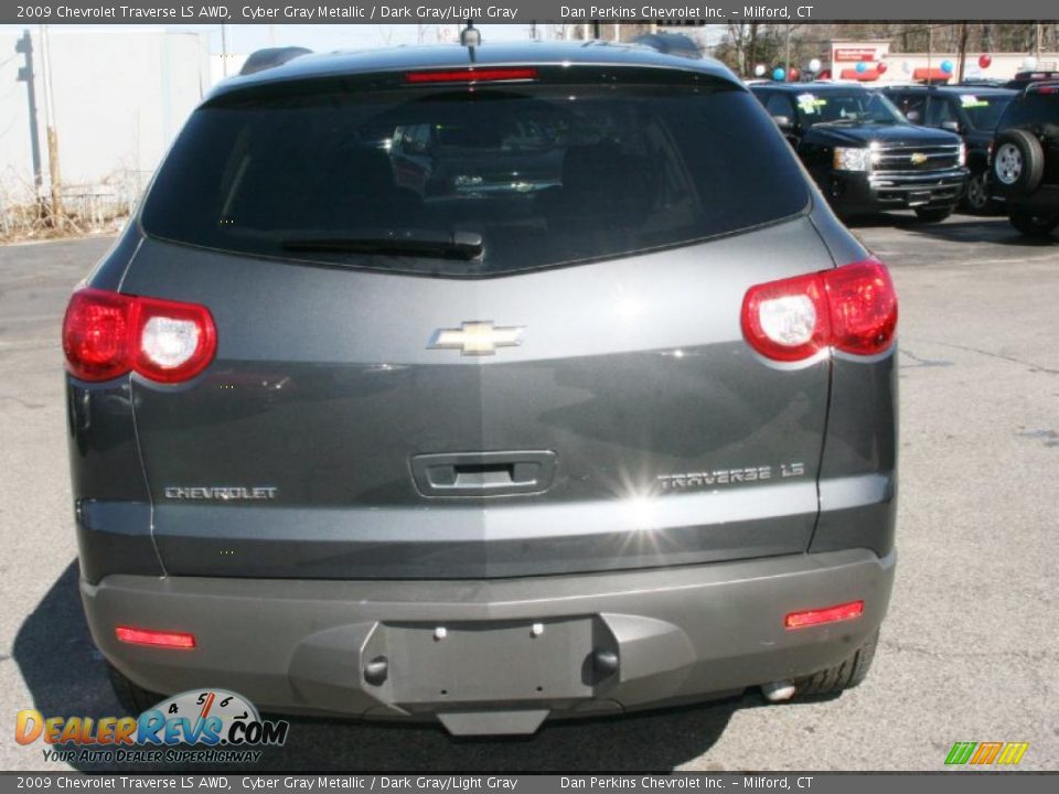 2009 Chevrolet Traverse LS AWD Cyber Gray Metallic / Dark Gray/Light Gray Photo #6