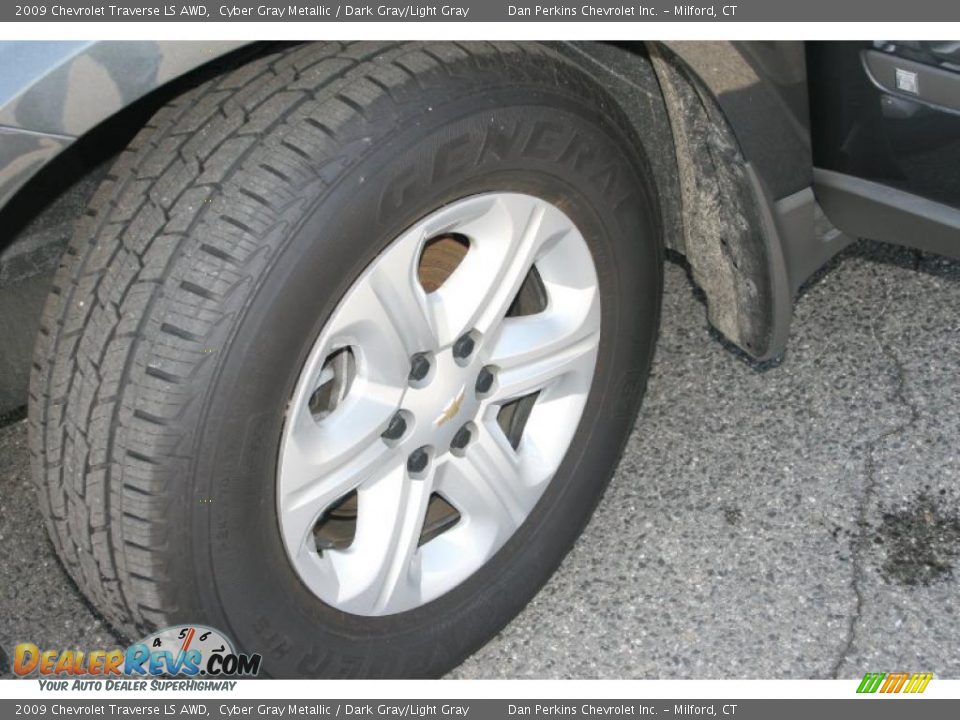 2009 Chevrolet Traverse LS AWD Cyber Gray Metallic / Dark Gray/Light Gray Photo #10