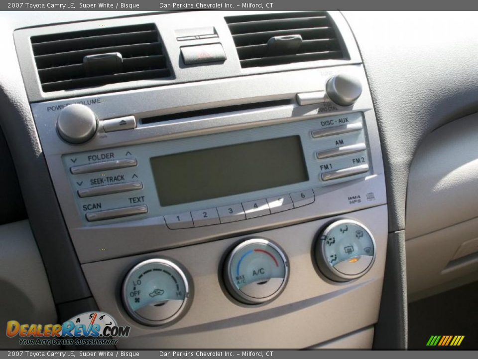 2007 Toyota Camry LE Super White / Bisque Photo #12