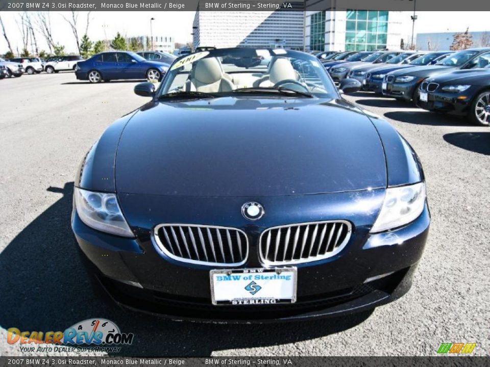 2007 BMW Z4 3.0si Roadster Monaco Blue Metallic / Beige Photo #1