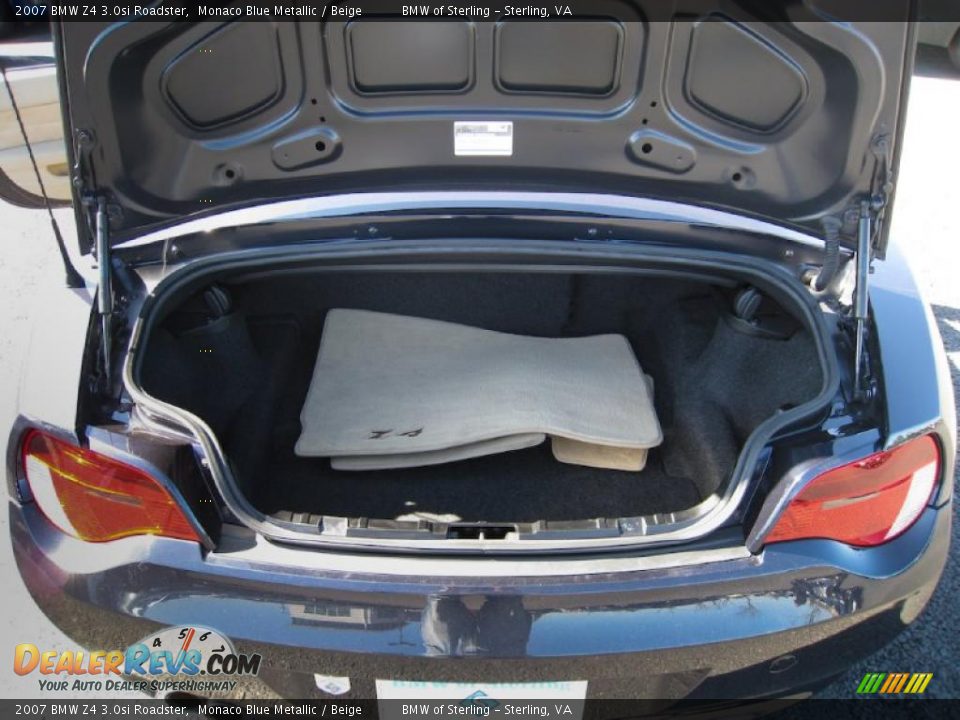 2007 BMW Z4 3.0si Roadster Monaco Blue Metallic / Beige Photo #15