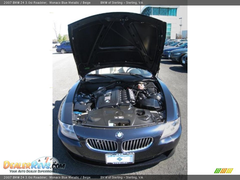 2007 BMW Z4 3.0si Roadster Monaco Blue Metallic / Beige Photo #16