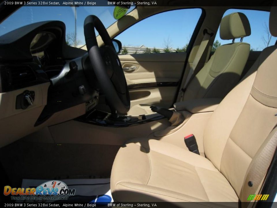 2009 BMW 3 Series 328xi Sedan Alpine White / Beige Photo #9