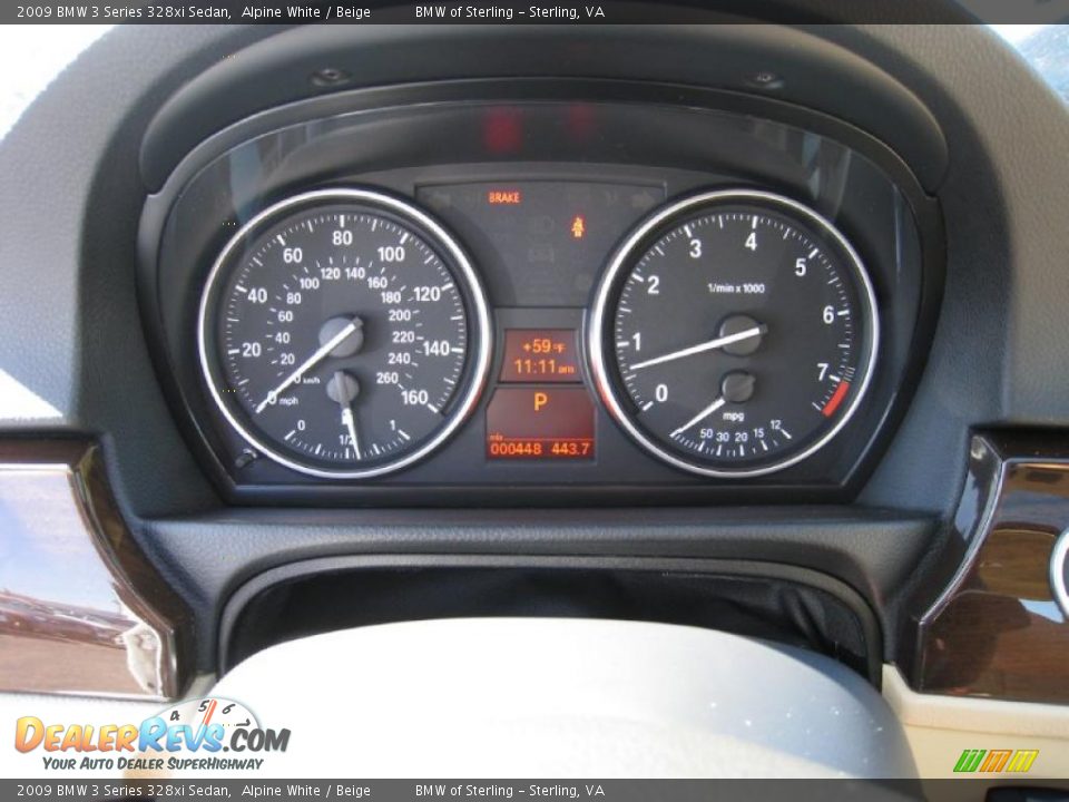 2009 BMW 3 Series 328xi Sedan Alpine White / Beige Photo #14