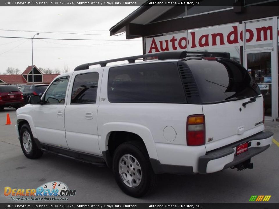2003 Chevrolet Suburban 1500 Z71 4x4 Summit White / Gray/Dark Charcoal Photo #3