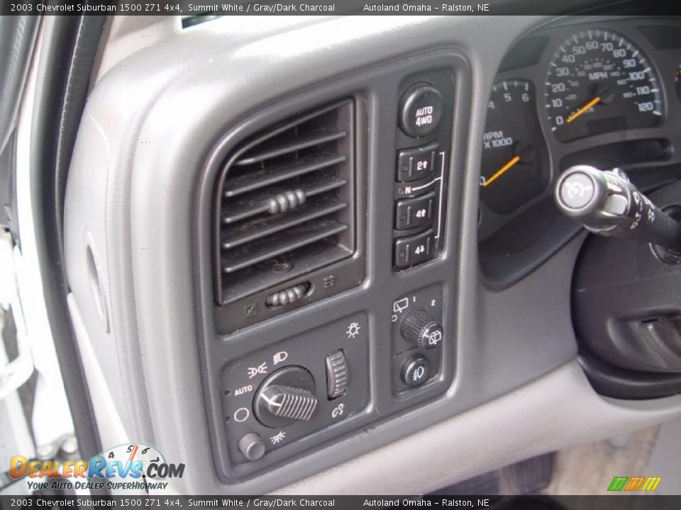 2003 Chevrolet Suburban 1500 Z71 4x4 Summit White / Gray/Dark Charcoal Photo #9