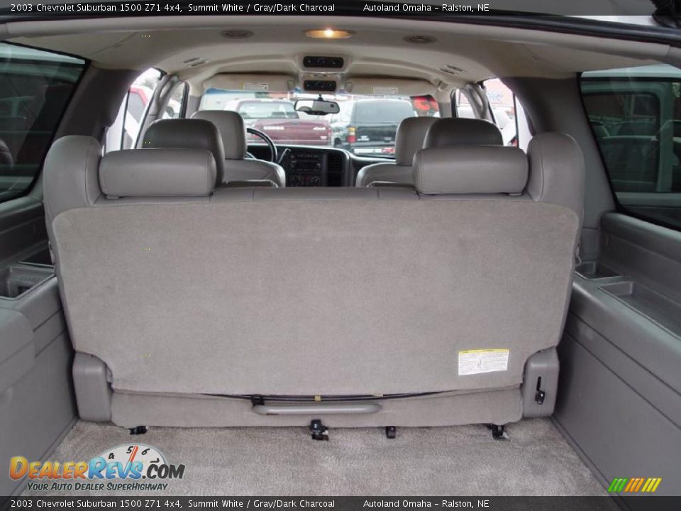 2003 Chevrolet Suburban 1500 Z71 4x4 Summit White / Gray/Dark Charcoal Photo #14
