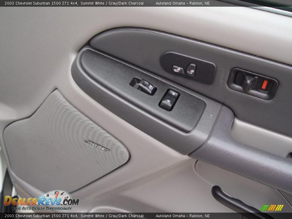 2003 Chevrolet Suburban 1500 Z71 4x4 Summit White / Gray/Dark Charcoal Photo #16