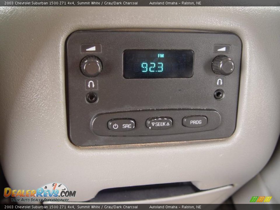 2003 Chevrolet Suburban 1500 Z71 4x4 Summit White / Gray/Dark Charcoal Photo #19
