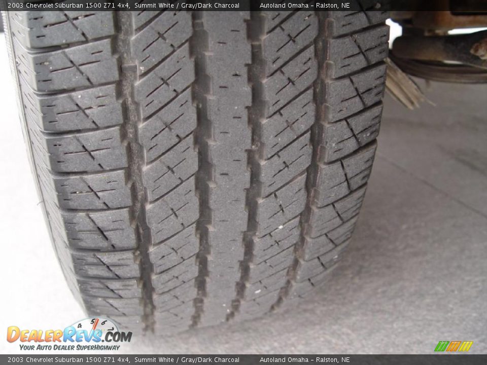 2003 Chevrolet Suburban 1500 Z71 4x4 Summit White / Gray/Dark Charcoal Photo #21
