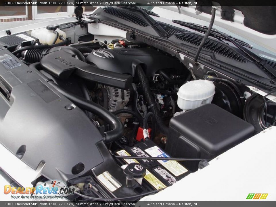 2003 Chevrolet Suburban 1500 Z71 4x4 Summit White / Gray/Dark Charcoal Photo #22