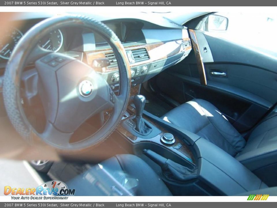 2007 BMW 5 Series 530i Sedan Silver Grey Metallic / Black Photo #2