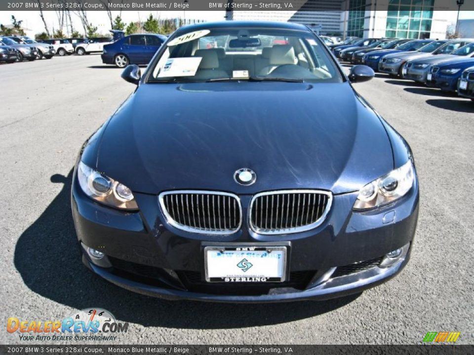 2007 BMW 3 Series 328xi Coupe Monaco Blue Metallic / Beige Photo #1
