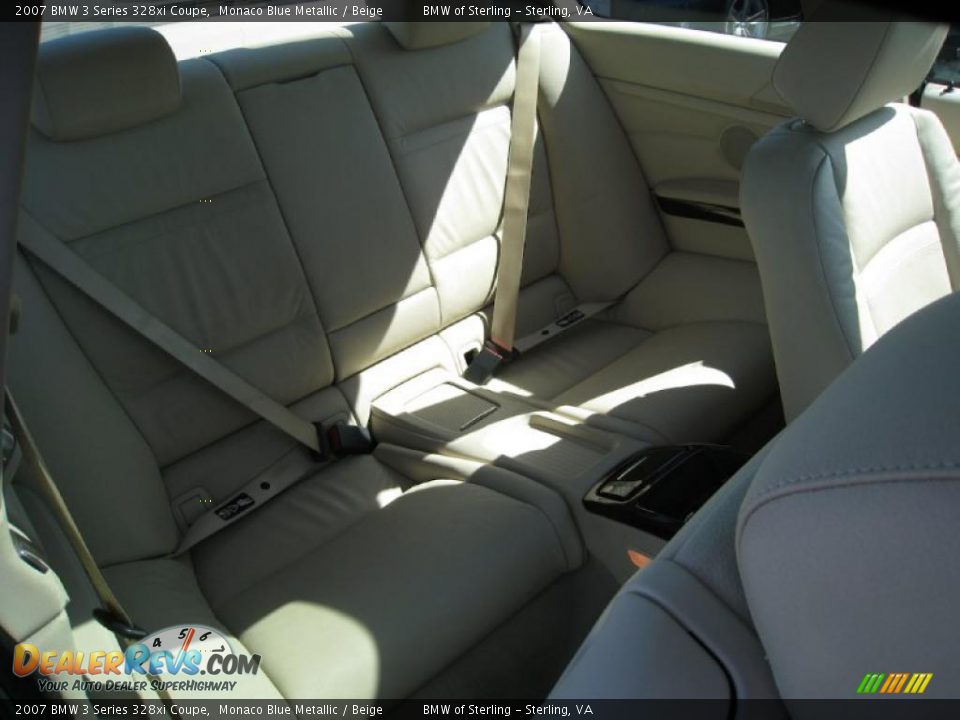 2007 BMW 3 Series 328xi Coupe Monaco Blue Metallic / Beige Photo #10