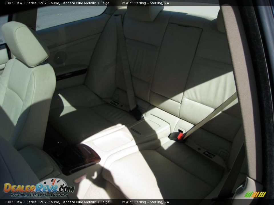 2007 BMW 3 Series 328xi Coupe Monaco Blue Metallic / Beige Photo #12