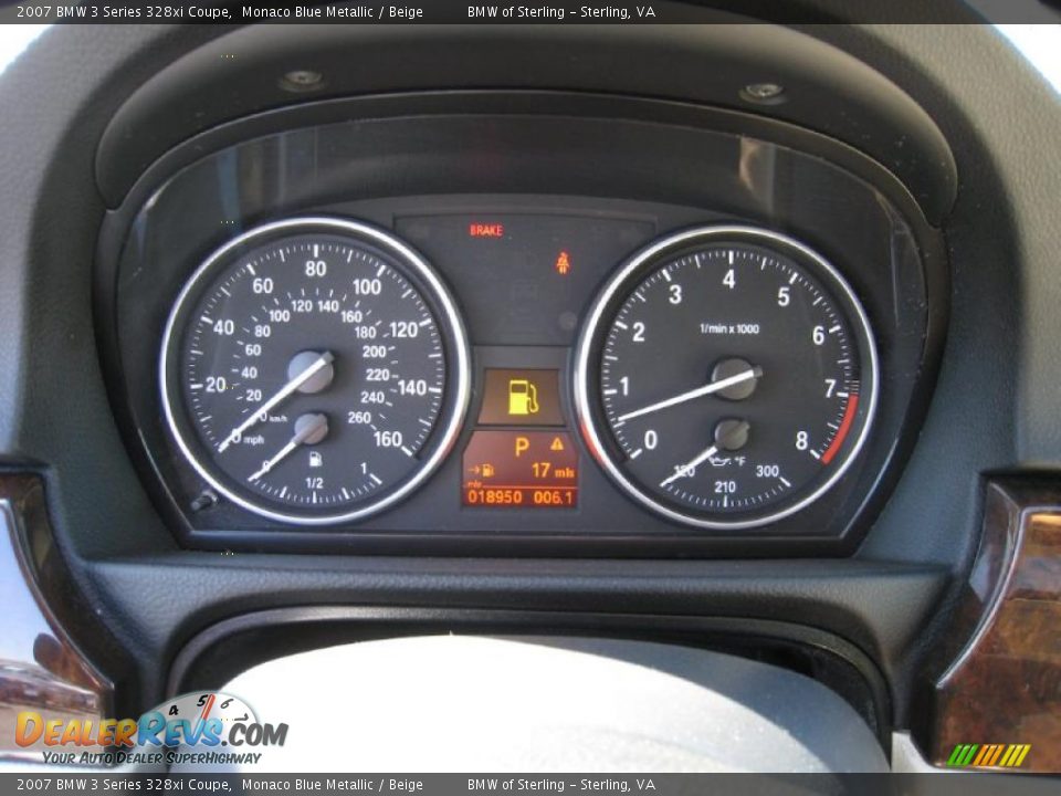 2007 BMW 3 Series 328xi Coupe Monaco Blue Metallic / Beige Photo #13