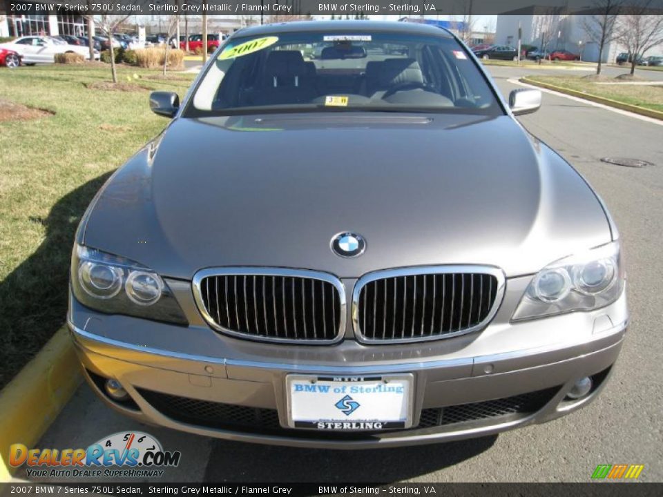 2007 BMW 7 Series 750Li Sedan Sterling Grey Metallic / Flannel Grey Photo #1