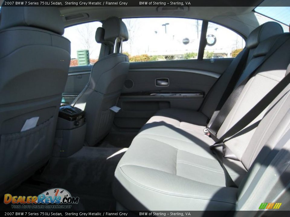 2007 BMW 7 Series 750Li Sedan Sterling Grey Metallic / Flannel Grey Photo #10