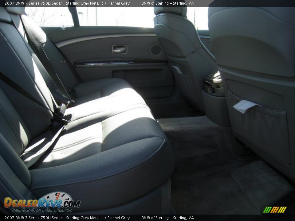 2007 BMW 7 Series 750Li Sedan Sterling Grey Metallic / Flannel Grey Photo #12