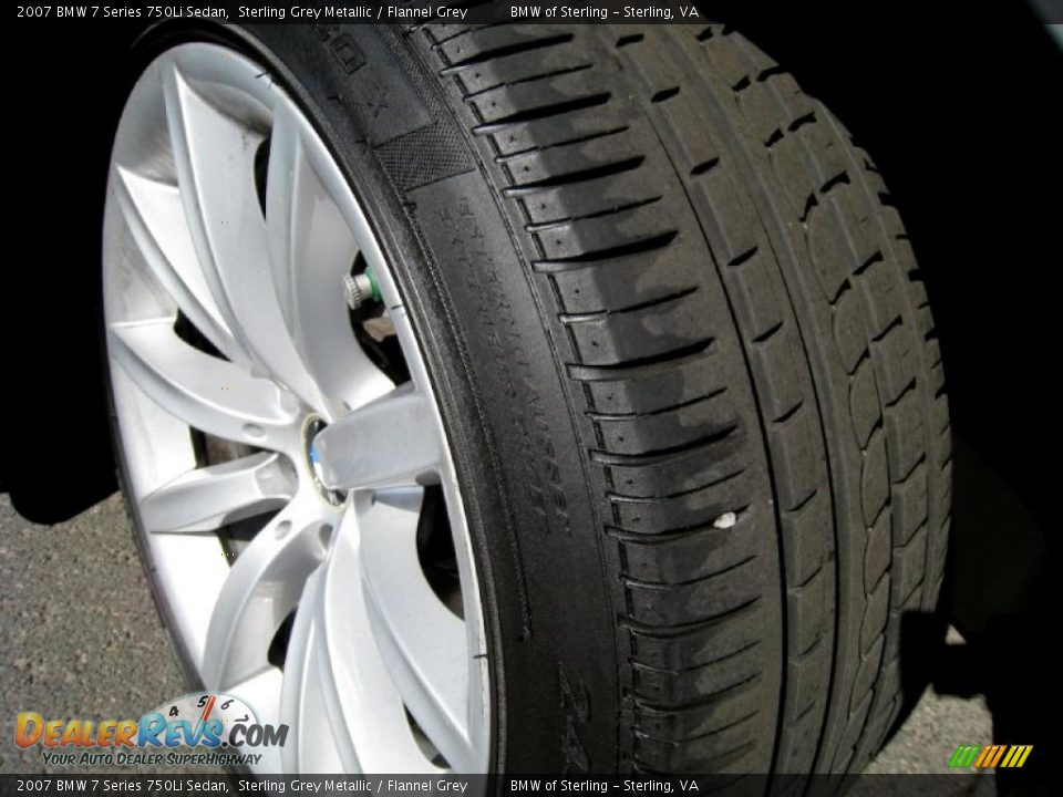 2007 BMW 7 Series 750Li Sedan Sterling Grey Metallic / Flannel Grey Photo #16