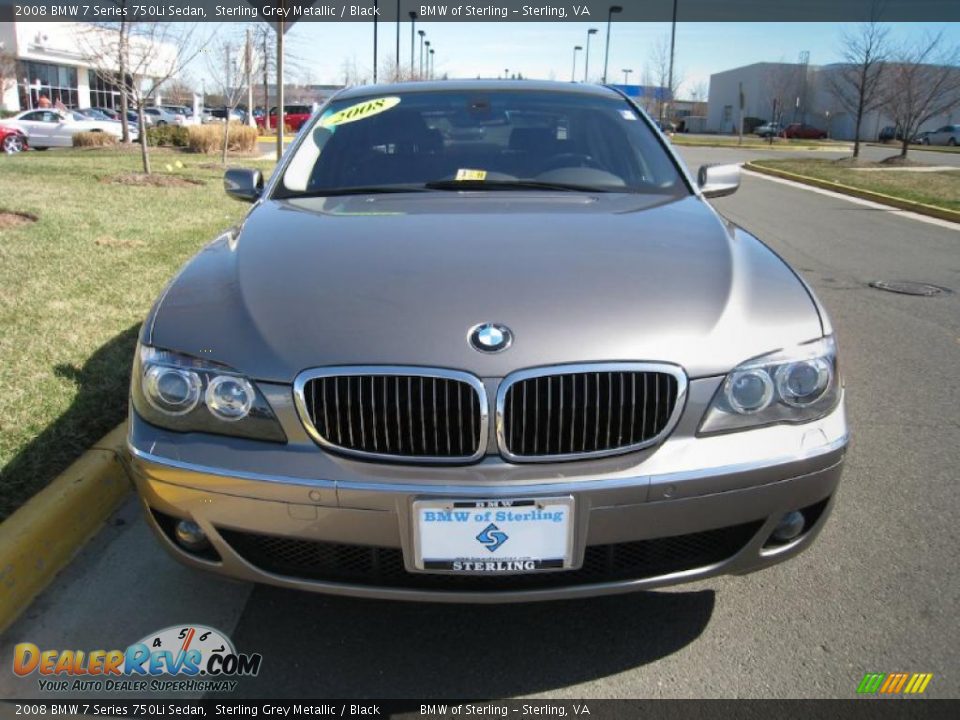 2008 BMW 7 Series 750Li Sedan Sterling Grey Metallic / Black Photo #1