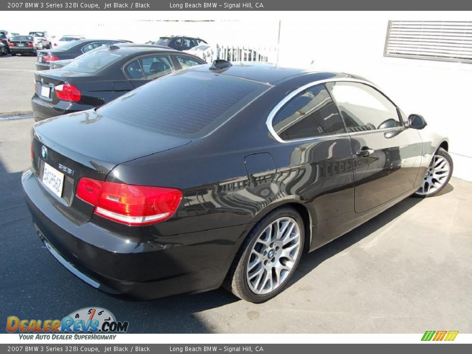 2007 BMW 3 Series 328i Coupe Jet Black / Black Photo #4