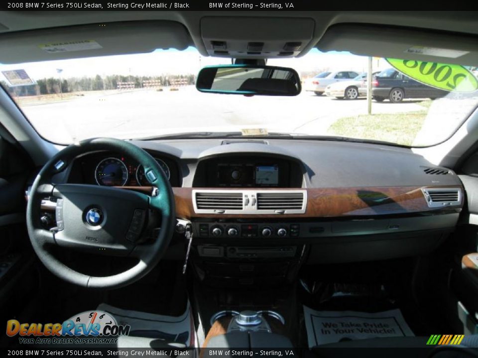 2008 BMW 7 Series 750Li Sedan Sterling Grey Metallic / Black Photo #11