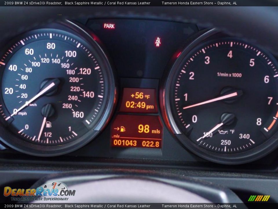2009 BMW Z4 sDrive30i Roadster Black Sapphire Metallic / Coral Red Kansas Leather Photo #18