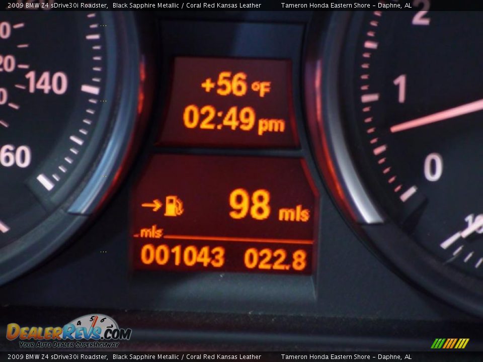 2009 BMW Z4 sDrive30i Roadster Black Sapphire Metallic / Coral Red Kansas Leather Photo #19