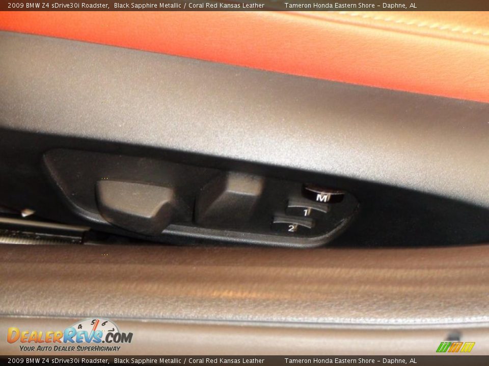 2009 BMW Z4 sDrive30i Roadster Black Sapphire Metallic / Coral Red Kansas Leather Photo #21