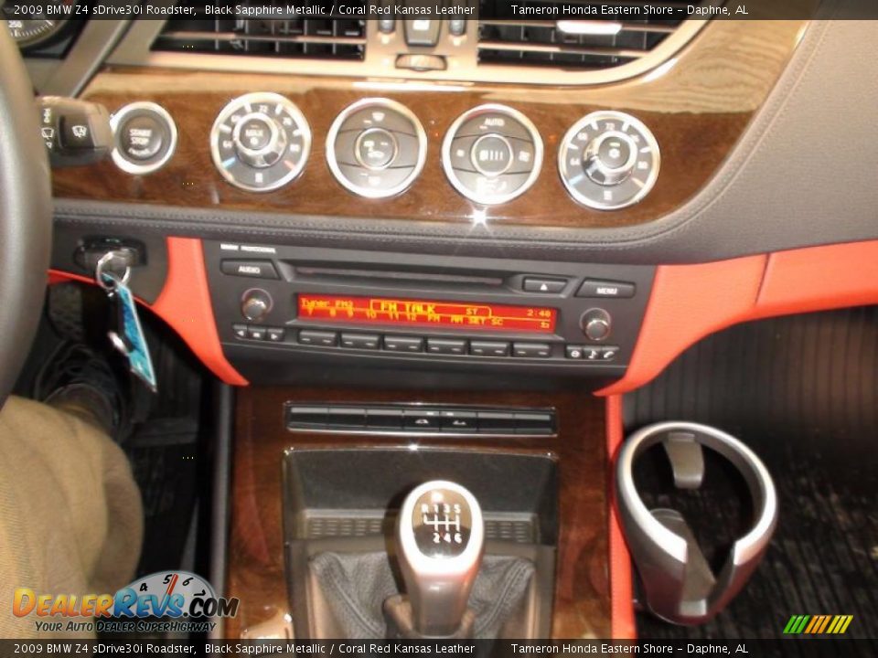 2009 BMW Z4 sDrive30i Roadster Black Sapphire Metallic / Coral Red Kansas Leather Photo #23