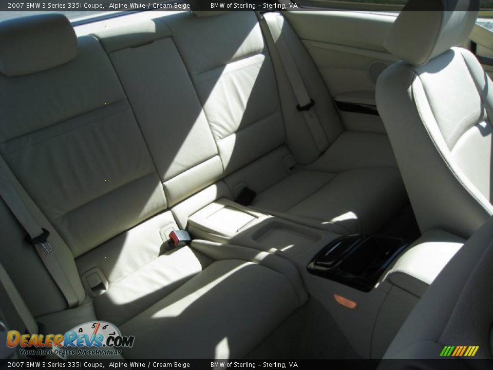 2007 BMW 3 Series 335i Coupe Alpine White / Cream Beige Photo #11