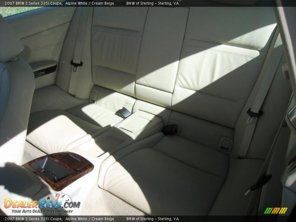 2007 BMW 3 Series 335i Coupe Alpine White / Cream Beige Photo #13