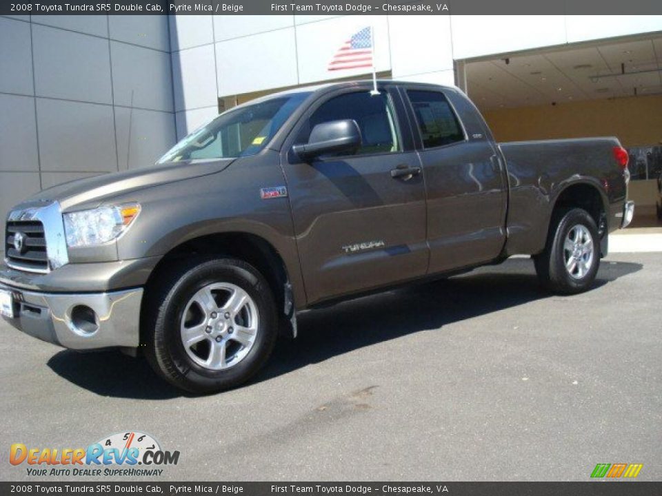 2008 Toyota Tundra SR5 Double Cab Pyrite Mica / Beige Photo #2