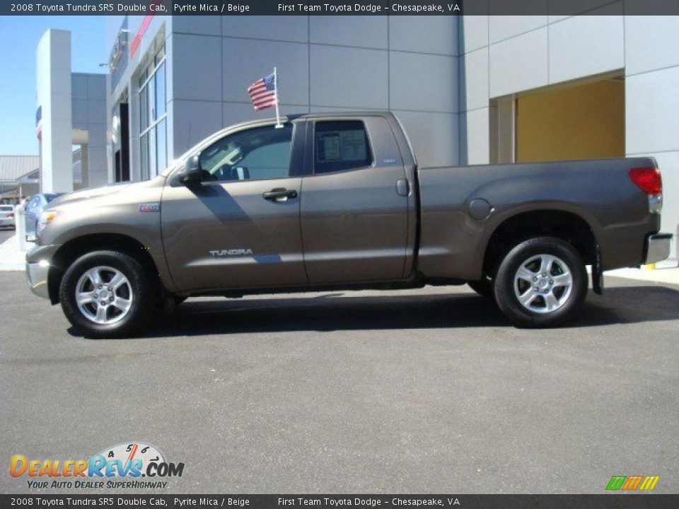 2008 Toyota Tundra SR5 Double Cab Pyrite Mica / Beige Photo #3