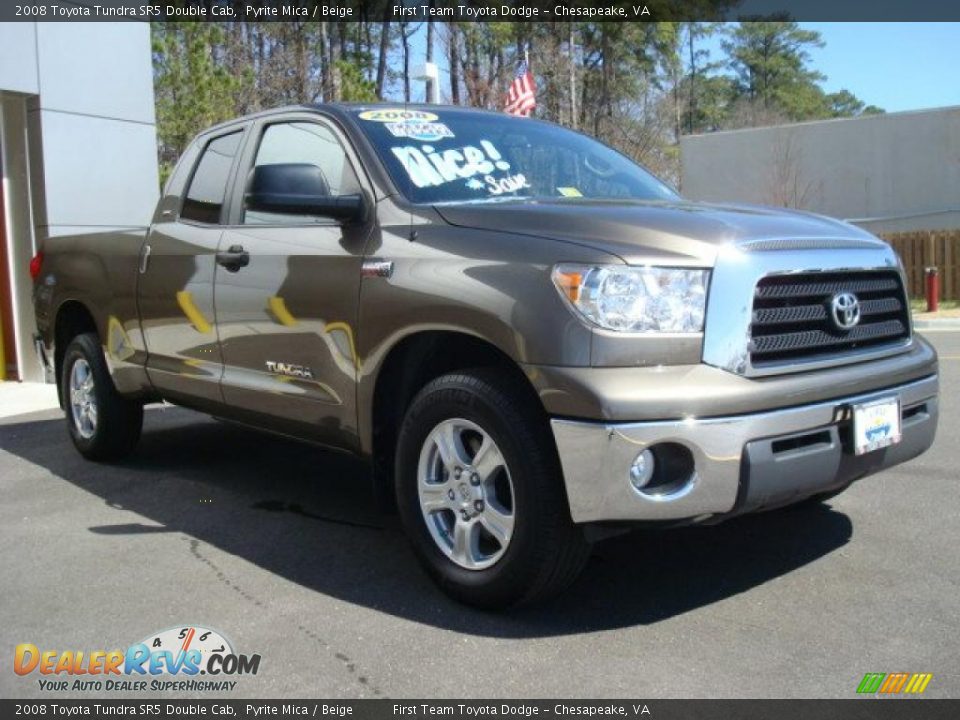 2008 Toyota Tundra SR5 Double Cab Pyrite Mica / Beige Photo #7