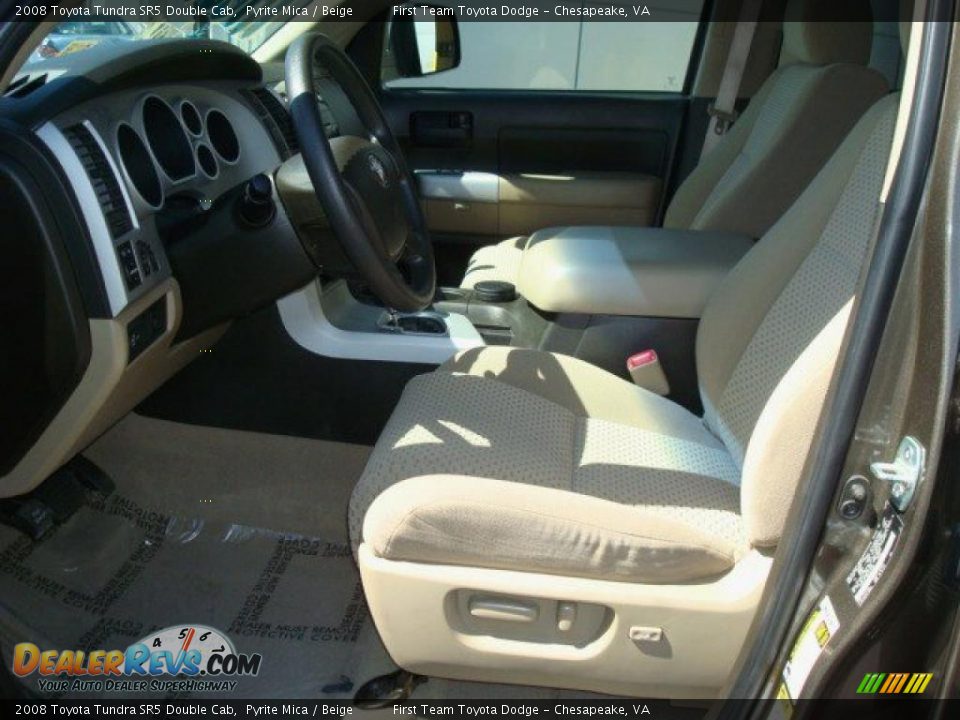 2008 Toyota Tundra SR5 Double Cab Pyrite Mica / Beige Photo #9