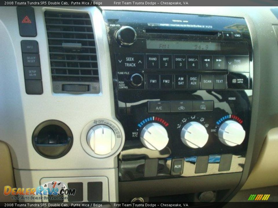 2008 Toyota Tundra SR5 Double Cab Pyrite Mica / Beige Photo #16